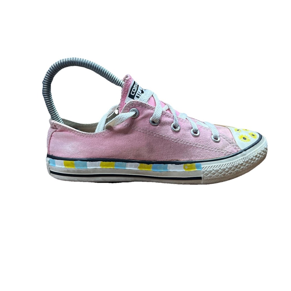 Converse Pink‎ Sunflowers Casual And Fashion Women's Size 5 Sneakers Shoes